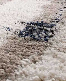 Koberce Koberec Boho krémová/modrá 200x290cm