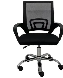 Otočné kreslá Kancelárske kreslo Cyrus C104 black/chrom