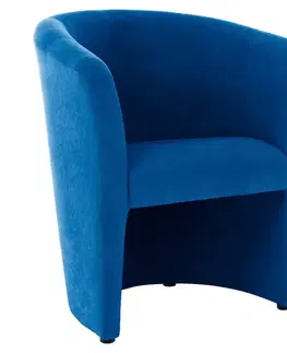 Kreslá KONDELA Cuba konferenčné kreslo modrá