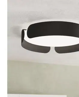 Svietidlá Eglo 99621 - LED stropné svietidlo VALCASOTTO LED/20W/230V pr. 37 cm čierne 99621