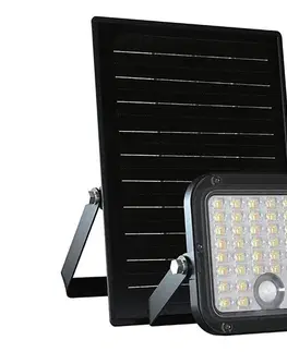 LED osvetlenie  LED stmievateľný solárny reflektor so senzorom LED/10W/3,7V 4000/6000K IP65 + DO 23756