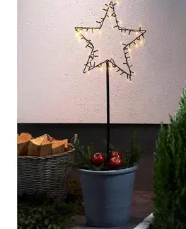 Vianočné dekorácie Eglo 411175 - LED Vonkajšia vianočná dekorácia SPIKY LED/3xAA IP44 hviezda 411175