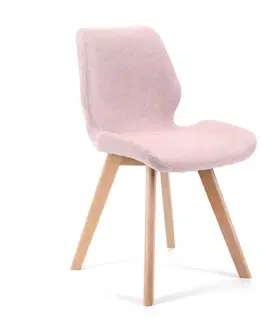 Jedálenské stoličky Sada 4 ks - Moderné kreslo MIRKA, ružová