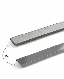 Sprchovacie kúty HOPA - Odtokový žľab STANDARDline NEREZ 2v1 (vloženie dlažby) - Rozmer A - 80 cm, Variant roštu - Klasszik OLPZLABST79K
