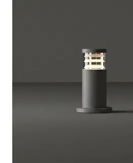 Záhradné lampy Ideal Lux - Vonkajšie svietidlo TRONCO 1xE27/42W/230V 25 cm IP65 antracit 369761