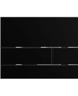 Záchody CERANO - Kompletný WC set Profi/Cesso - čierna matná - WC tlačidlo Line/Čierna lesklá - predstenová inštalácia - 49x36 CER-8050BD84265