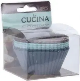 Dekorácie na tortu Kinekus Košíky na muffiny samostatné, silikón, sada 8ks