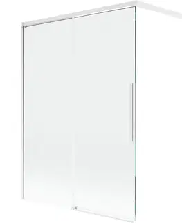 Sprchové dvere MEXEN/S - Rox vaňová zástena 2-krídlová posuvná 120 x 150, transparent, biela 8C9-120-003-20-00