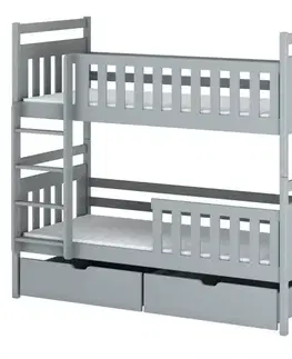 Poschodové postele Posteľ Monika 90x200 grey