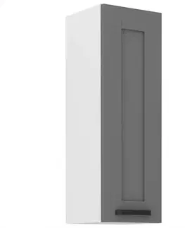 Kuchynské skrinky visiace Kuchynská skrinka Luna dustgrey/biela 30G-90 1F