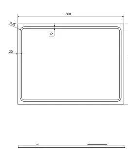 Kúpeľňové zrkadlá SAPHO - GEMINI zrkadlo s LED osvetlením 60x80cm GM060