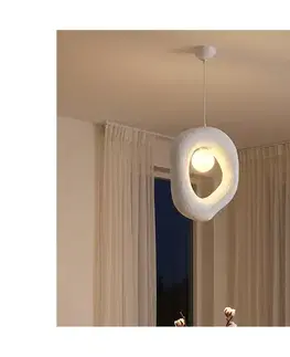 Svietidlá BRILAGI - Závesný luster WABI SABI na lanku 1xG9/8W/230V, biely 118OPV2177