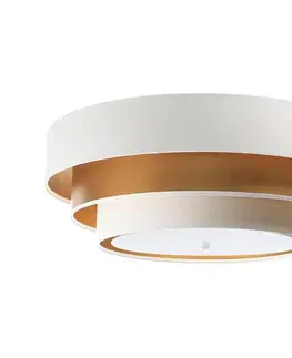 Svietidlá  Stropné svietidlo TRINITI 2xE27/60W/230V biela/zlatá 050-2EP-079
