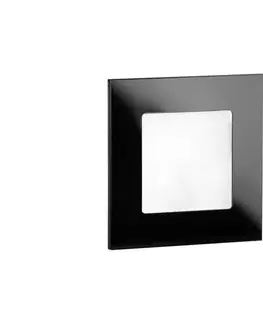 LED osvetlenie LDST AN-01-CB-BC9 - LED schodiskové svietidlo ANGEL 9xLED/1,2W/230V lesklá čierna AN-01-CB-BC9
