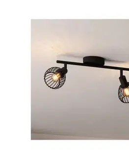 Svietidlá Eglo 901039 - Bodové svietidlo SON 2xE14/40W/230V čierna 901039