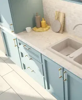 Kuchynské drezy DEANTE DEANTE - Zorba beige - Granitový drez, 2 - bowl ZQZ_5203