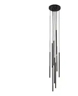 Svietidlá -  7856 - Luster na lanku KOSAME 8xG9/10W/230V čierna 7856
