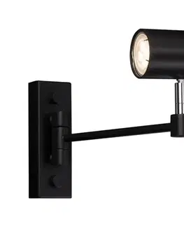 Svietidlá -  2209 - Nástenná lampička FUSSA 1xGU10/15W/230V čierna 2209