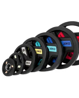 Závažia k činkám Pogumovaný kotúč inSPORTline Herk 1,25 kg 30 mm