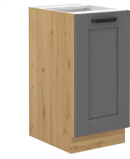 Kuchynské skrinky stojace Kuchynská skrinka Luna dustgrey/artisan 40D 1F BB