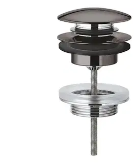 Svietidlá GROHE 65807A00 - Odpadová súprava s uzáverom pre umývadlá s prepadom, grafit 65807A00