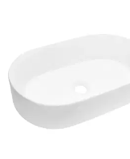 Umývadlá Mereo Umývadlo na dosku bez prepadu, Celie, 530x315x135 mm, okrúhle, keramické - pre zaslanie na palete UC533214O