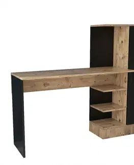 Konferenčné stolíky Pracovný stôl Comi Atlantic Pine and Black