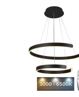 Svietidlá  LED Stmievateľný luster na lanku LED/120W/230V 3000-6500K + diaľkové ovládanie J4328/B