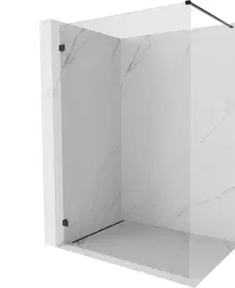 Sprchové dvere MEXEN/S - Lunar Sprchová zástena WALK-IN ľavá 60 x 200, transparent 8 mm, čierna 830-060-000-70-00-L