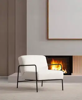 Kreslá Kreslo ušiak Eti Bergere - White