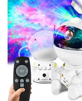 Svietidlá SmartLED LED RGB projektor LED/5W/5V astronaut + diaľkové ovládanie 8088