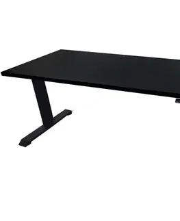Písacie stoly Písací Stôl Low Elektr. Čierna 120x60x1,8 Model 0