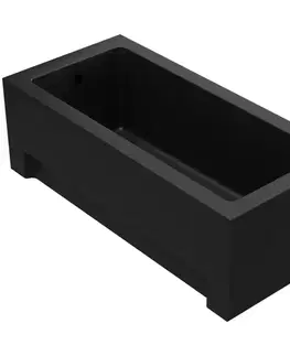 Obdĺžnikové vane Vaňa Dora 150x70 čierna matná