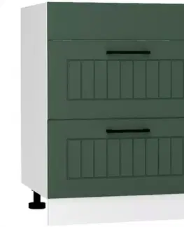 Kuchynské skrinky stojace Skrinka do kuchyne Irma D60pc S/2 Zasl Zelená Mat