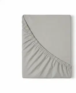 Plachty Kvalitex Saténové prestieradlo s gumou svetlosivá, 80 x 200 cm