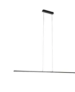Závesné svietidlá Moderné závesné svietidlo čierne 150 cm vrátane LED - Banda