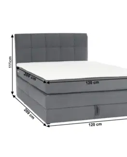 Boxspring Boxspringová postel ROSLIN 1 Tempo Kondela