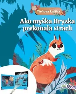 Leporelá, krabičky, puzzle knihy Ako myška Hryzka prekonala strach - Tieňová knižka
