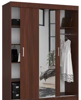Šatníkové skrine Šatníková skriňa AIRIZ150, wenge