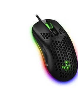 Klávesnice a myši CONNECT IT CMO-5511-BK - LED RGB drôtová herná myš 200-12800 DPI čierna CMO-5511-BK