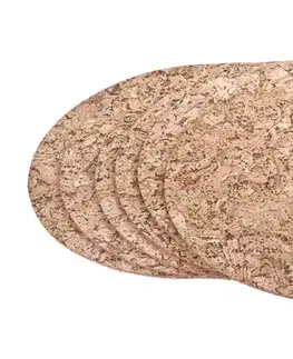Prestierania MAKRO - Podložka korok kruh 20cm, balenie 6ks