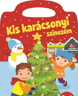 Nalepovačky, vystrihovačky, skladačky Kis karácsonyi színezőm