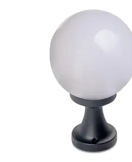 Záhradné lampy Redo 9775 - Vonkajšia lampa SFERA 1xE27/42W/230V IP44 25x38cm biela 9775