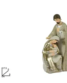 Vianočné dekorácie MAKRO - Svätá rodina 17,5cm
