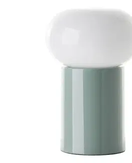 Lampy Brilliant - Stolná lampa KNUT 1xE27/25W/230V zelená/biela 99002/84