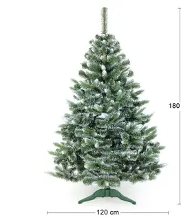 Vianočné stromčeky NABBI Christee 14 vianočný stromček 180 cm zelená / biela