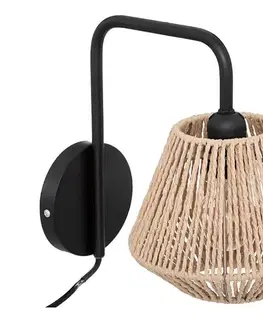Svietidlá Atmosphera - Nástenná lampa JILY 1xE27/40W/230V juta 190632