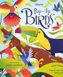 Leporelá, krabičky, puzzle knihy Pop-Up Birds - Laura Cowan,Giulia Lombardo