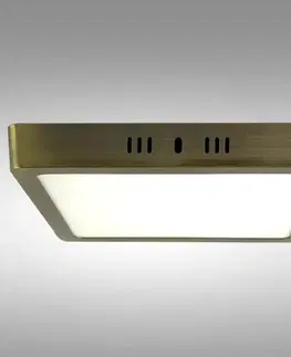 LED stropnice Stropné svietidlo LED BLOCK 18W 4200K štvorec satén