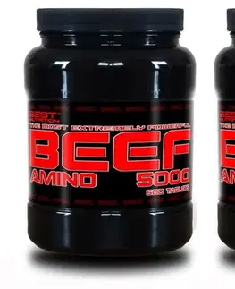 Hovädzie + Pečeňové 1+1 Zadarmo: Amino BEEF 5000 od Best Nutrition 500 tbl + 500 tbl